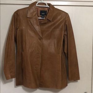 Leather coat
